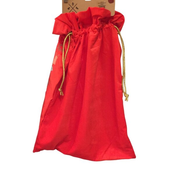 The Wizarding World of Harry Potter JOYEUX NOEL Drawstring Santa Sack 20" x 27" - Picture 2 of 3